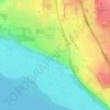 Oceanview topographic map, elevation, terrain