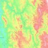 Río Aros topographic map, elevation, terrain
