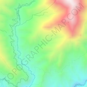 Arroyo topographic map, elevation, terrain