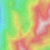 Deep Lake topographic map, elevation, terrain