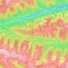 Tiroler Gailtal topographic map, elevation, terrain