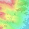 Delta Lake topographic map, elevation, terrain