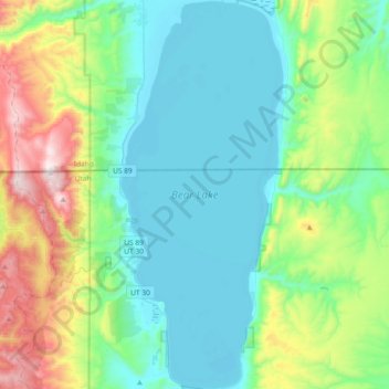 Bear Lake topographic map, elevation, terrain