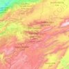 Parc National du Haut Atlas Oriental topographic map, elevation, terrain