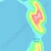 Fantome Island Reef topographic map, elevation, terrain