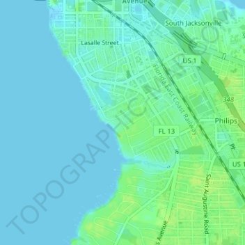 Lillian S. Davin Park topographic map, elevation, terrain