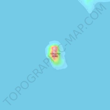 Inabuyatan Island topographic map, elevation, terrain