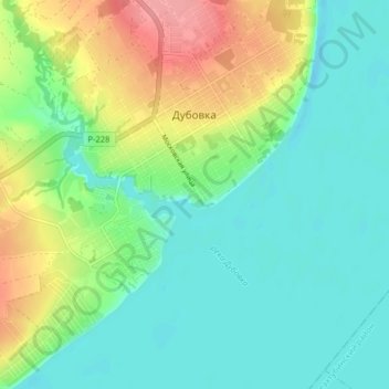 Дубовка topographic map, elevation, terrain