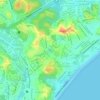 Lagoa dos Dinossauros topographic map, elevation, terrain