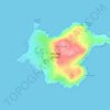 Lambay Island topographic map, elevation, terrain
