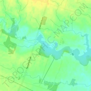 Lake Niapenco topographic map, elevation, terrain