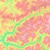 Lochsa River topographic map, elevation, terrain