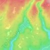 Pacheta Lake topographic map, elevation, terrain