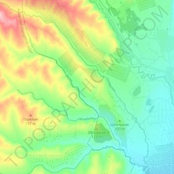 Славута topographic map, elevation, terrain