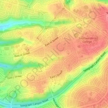 Independence Park topographic map, elevation, terrain