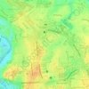 Provence Parkland topographic map, elevation, terrain