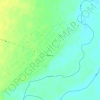 Mangut topographic map, elevation, terrain