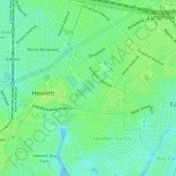 Grant Park Pond topographic map, elevation, terrain