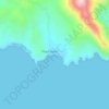 Pachia Ammos Beach topographic map, elevation, terrain