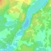 Jezioro Ryńskie topographic map, elevation, terrain