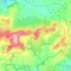 Preseli Mountains topographic map, elevation, terrain