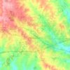 Weatherford topographic map, elevation, terrain