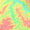 Harpeth River topographic map, elevation, terrain