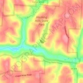 Rose Lake Dam topographic map, elevation, terrain