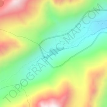 Maroon Lake topographic map, elevation, terrain