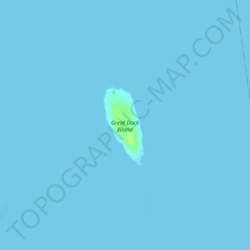 Great Duck Island topographic map, elevation, terrain