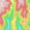 Bridger Mountain topographic map, elevation, terrain
