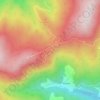 Pridolci topographic map, elevation, terrain