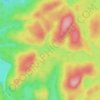 Lac McCullough topographic map, elevation, terrain