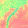 Rio Jari topographic map, elevation, terrain