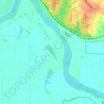 Randleman Lake topographic map, elevation, terrain