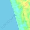 Colva Beach topographic map, elevation, terrain