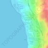 Kamaole I Beach topographic map, elevation, terrain