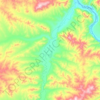 Бурен topographic map, elevation, terrain