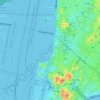 Hudson River Park topographic map, elevation, terrain