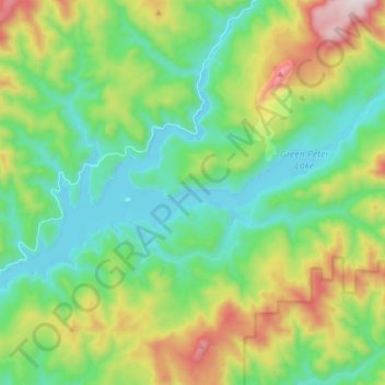 Middle Santiam River topographic map, elevation, terrain