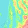 Torch Lake topographic map, elevation, terrain