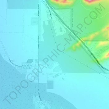 Komatke topographic map, elevation, terrain