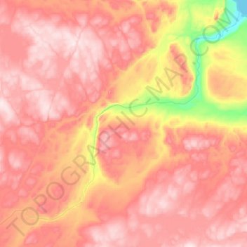 Rivière de la Mort topographic map, elevation, terrain