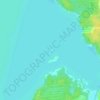 Северный березовский остров topographic map, elevation, terrain