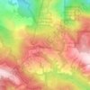 San Andreas Fault topographic map, elevation, terrain