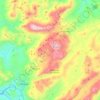 Sierra de Grazalema topographic map, elevation, terrain