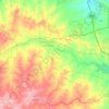 Musi River topographic map, elevation, terrain