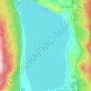 Diamond Lake topographic map, elevation, terrain