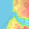 Praia de Odeceixe-Mar topographic map, elevation, terrain