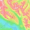 Johnston Creek topographic map, elevation, terrain